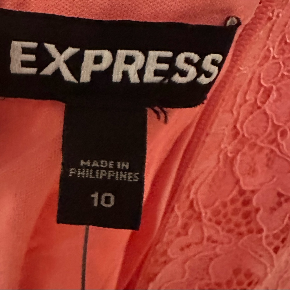 Express Pink Halter Sheath Midi Dress - Picture 6 of 6